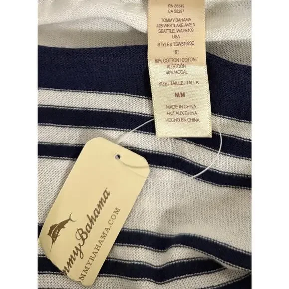 Tommy Bahama Womens Beach Sweater 3/4 Sleeves V-Neckline Cover-Up NWT New - Picture 8 of 9